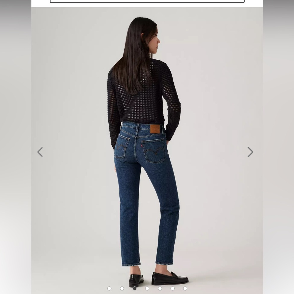 Levi’s Wedgie Fit High Rise Button Fly Jeans – Size 29 Dark Wash - Picture 3 of 13